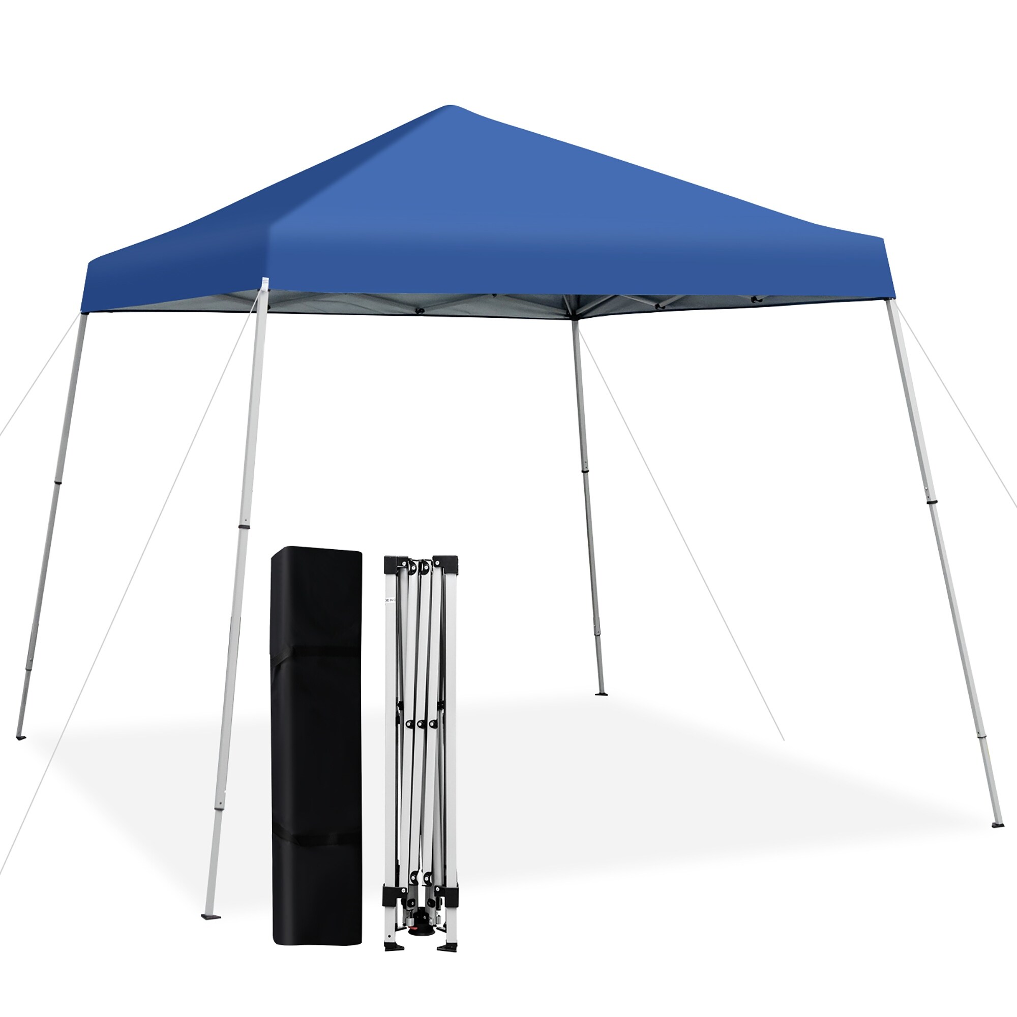 Costway 10x10ft Patio Outdoor Instant Pop up Canopy Slanted Leg UPF50 On Sale Bed Bath Beyond 37455806